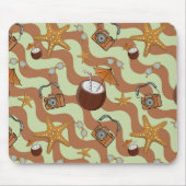 Tapis De Souris Starfish, noix de coco et Cameras Mousepad (Devant)