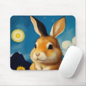Tapis De Souris Starry Bunny Mousepad (Avec souris)