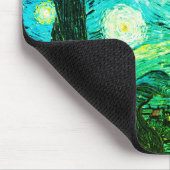 Tapis De Souris Starry Lune de nuit Volant Sorcière Silhouette (Coin)