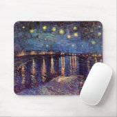 Tapis De Souris Starry Night Over the Rhone par Vincent van Gogh (Avec souris)
