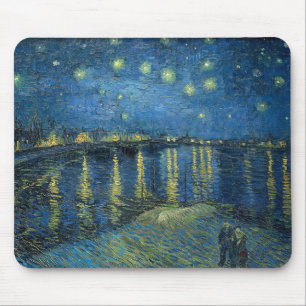 Tapis De Souris Starry Night Over the River Rhone (by van Gogh)
