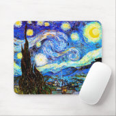 Tapis De Souris Starry Night Van Gogh Art (Avec souris)