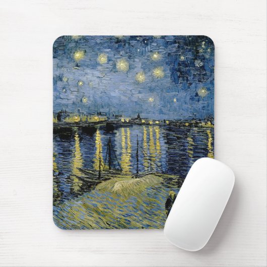 Tapis De Souris Starry Night Vincent van Gogh (Avec souris)