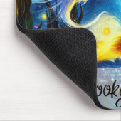 Tapis De Souris Starry Night Witchy Halloween Design (Coin)