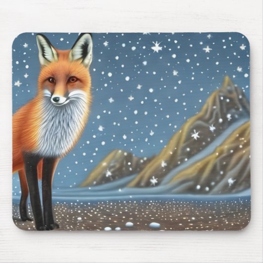 Tapis De Souris Starry Starry Night Storybook Fox (Devant)