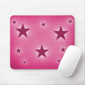 Tapis De Souris Stars dans le ciel nocturne Mousepad, Magenta (Avec souris)