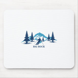 Tapis De Souris Station de ski Big Rock Maine Ski Ski Skier T-shir