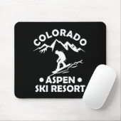 Tapis De Souris Station de ski d'Aspen Colorado (Avec souris)