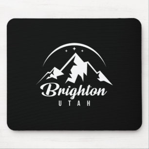 Tapis De Souris Station de ski de Brighton Utah Ski Snowboard