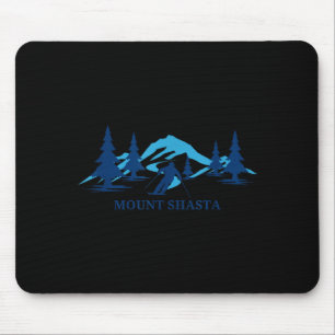 Tapis De Souris Station de ski de mont shasta californie skieur de