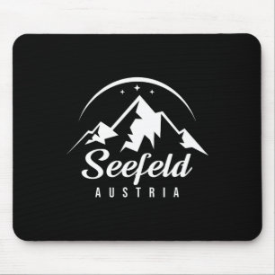 Tapis De Souris Station de ski de Seefeld Autriche Ski Snowboard S