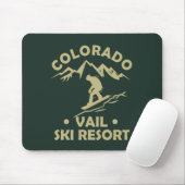 Tapis De Souris Station de ski de Vail Colorado (Avec souris)
