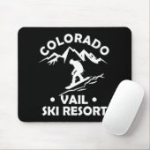 Tapis De Souris Station de ski de Vail Colorado (Avec souris)