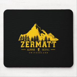 Tapis De Souris Station de ski de Zermatt Suisse Ski alpin Suisse