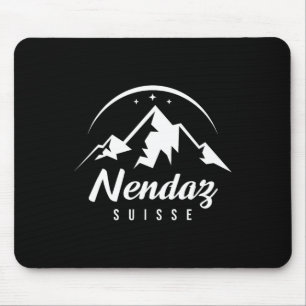 Tapis De Souris Station de ski Nendaz Suisse Ski Snowboard