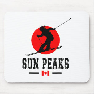 Tapis De Souris Station de ski Sun Peaks Canada Montagnes Rocheuse