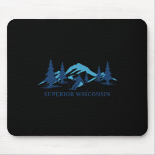Tapis De Souris Station de ski Supérieure du Wisconsin Ski