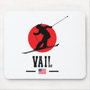 Tapis De Souris Station de ski Vail Usa Montagnes Rocheuses Ski am