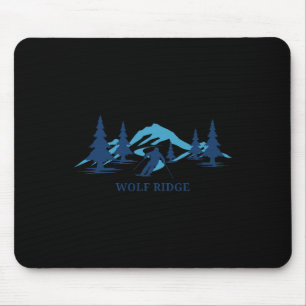 Tapis De Souris Station de ski Wolf Ridge North Carolina Skieur Sk