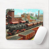 Tapis De Souris Station de train modèle Mousepad (Avec souris)
