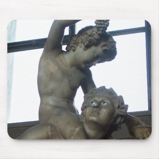 Tapis De Souris Statue Bacchus à Rome Mousepad (Devant)