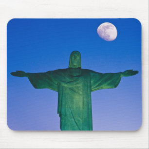 Tapis De Souris Statue Cristo Redentor Rio de Janeiro Brésil