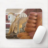 Tapis De Souris Statue de Bouddha Pieds (Avec souris)