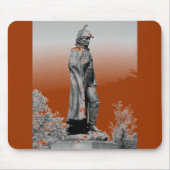 Tapis De Souris Statue de Fort McHenry B+W (Devant)