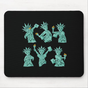 Tapis De Souris Statue De La Liberté 4 juillet USA Boys Gir