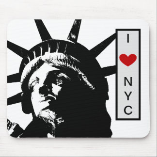 Tapis De Souris Statue de la Liberté Amour New York City Pop Art