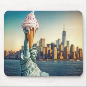 Tapis De Souris Statue de la Liberté avec cône de glace (Devant)