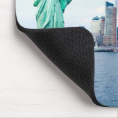 Tapis De Souris Statue de la Liberté avec le World Trade Center (Coin)