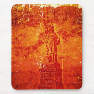 Tapis De Souris Statue de la liberté vintage, New York #1 -