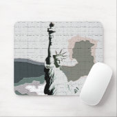 Tapis De Souris Statue de Liberty Pop Art (Avec souris)