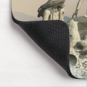 Tapis De Souris Statue de sirènes. Personnalisé (Coin)