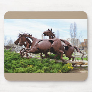 Tapis De Souris Statue des chevaux