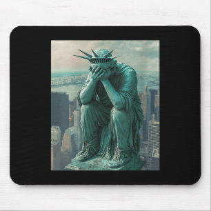 Tapis De Souris Statue Des Femmes De Liberté Facepalm Col V