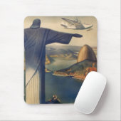 Tapis De Souris Statue du Christ Rédempteur, Rio De Janeiro, Brési (Avec souris)