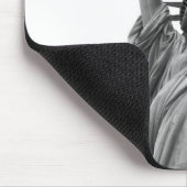 Tapis De Souris Statue noire et blanche de la Liberté (Coin)