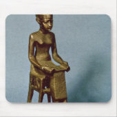 Tapis De Souris Statue posée d'Imhotep tenant un ouvert (Devant)