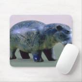 Tapis De Souris Statuette d'un hippopotame (Avec souris)
