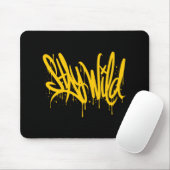 Tapis De Souris Stay wild graffiti (Avec souris)