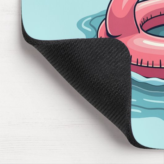 Tapis De Souris Stayin’ En Mer Funny Flamant rose Pool Flottant Re (Coin)