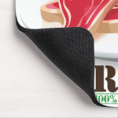 Tapis De Souris Steak cru Planète biologique Mousepad (Coin)