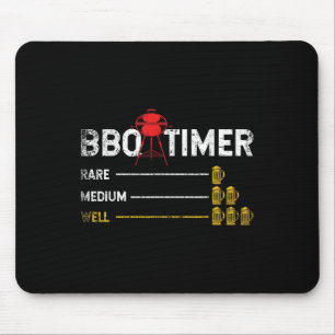 Tapis De Souris Steak Grilling Funny Barbecue Chef Bière Alcool fu