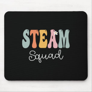 Tapis De Souris Steam Squad Retro Groovy Vintage Joyeux Premier Jo