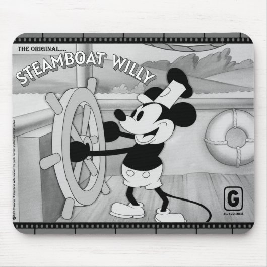 Tapis De Souris Steamboat Willie Mousepad (Devant)