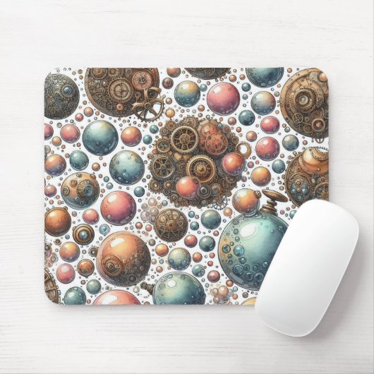 Tapis De Souris Steampunk Abstrait Mousepad (Avec souris)