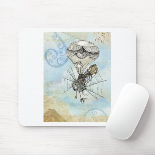Tapis De Souris steampunk balloon (Avec souris)