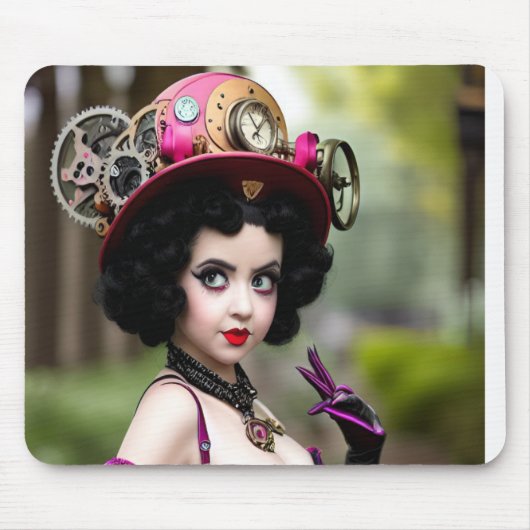 Tapis De Souris Steampunk Betty Boop (Devant)
